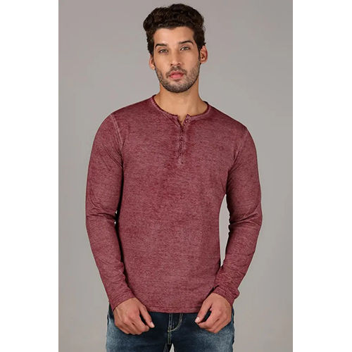 Henley Long Sleeve T Shirt Gender: Male