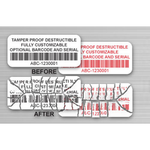 Tamper Evident Label - Color: Customised