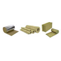 Insulated Rock Wool - Rock Wool Mineral Fibers, Customizable Sizes, Yellowish-brown Color | Thermal Insulation, Acoustic Insulation, Fireproofing