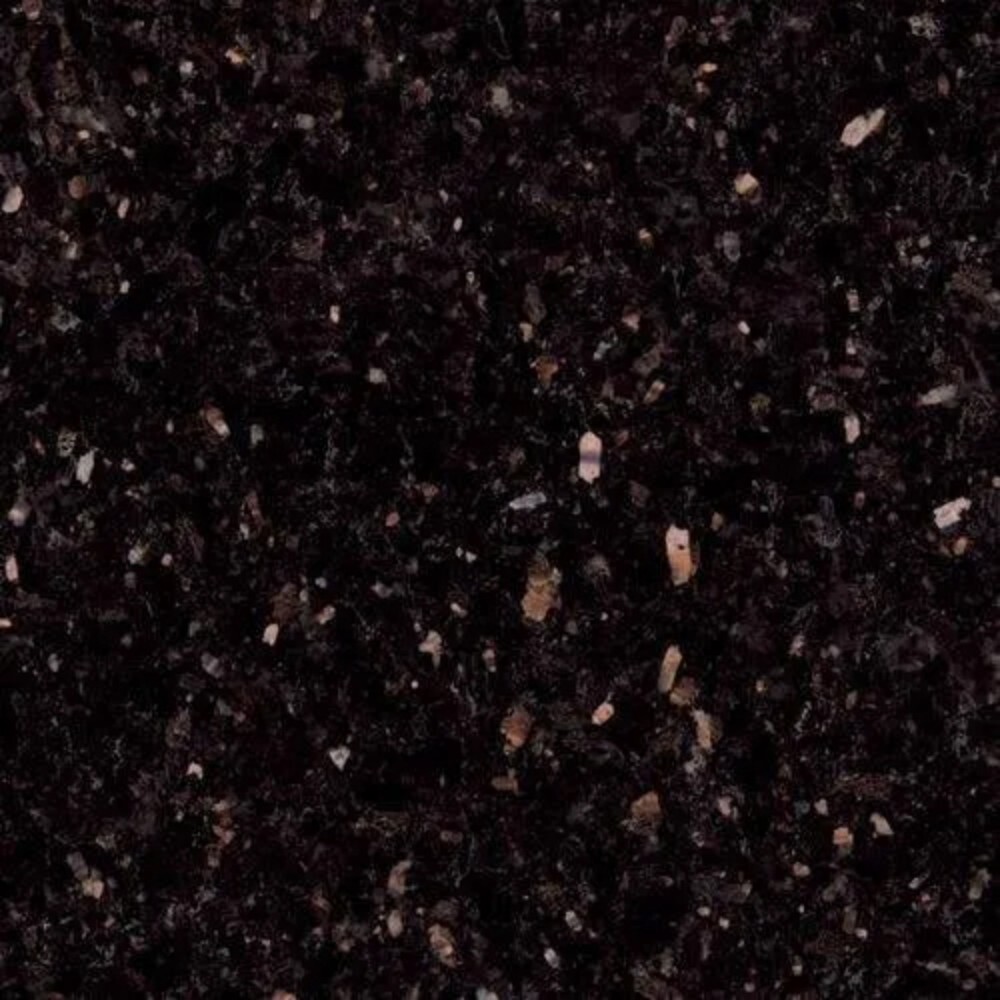 Black Galaxy Granite Slab - 5-10 mm Thick Polished Finish | Industrial Application Slabs in Different Sizes Elegant Black Color