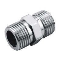 Brass Hose Nipple - Round Shape, Silver Color | Versatile Connector With Custom Thickness