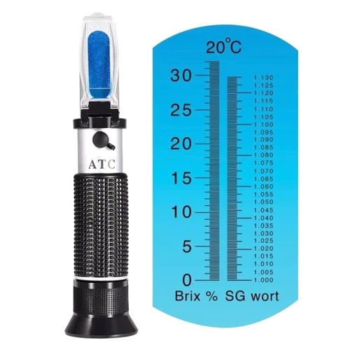 Silver/Black Brix Meter Refractometer