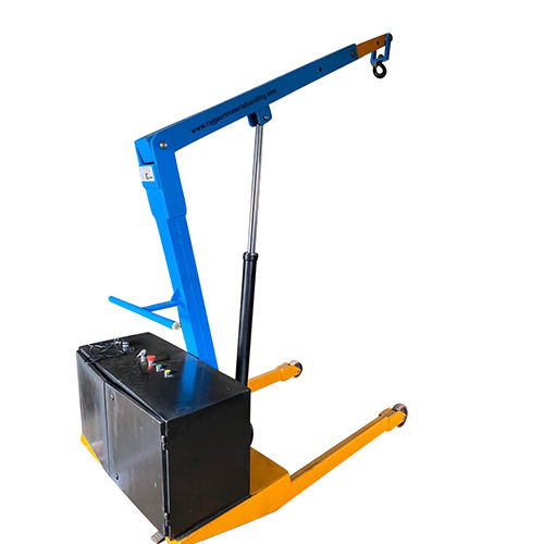 Blue-Yellow Semi Electric Floor Crane