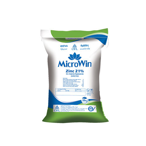 Microwin Zinc 21% 25 Kg Application: Agriculture