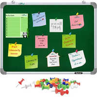 Rectangular Notice Board - Velvet Cloth Surface, 96x48 Inch Size For School And College Usage