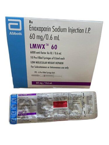 LMWX 60 (ENOXAPARIN SODIUM INJ IP)