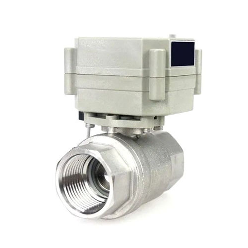 Silver Motorized Ball Valve