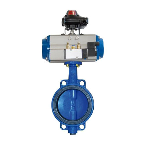 Blue Pneumatic Butterfly Valves