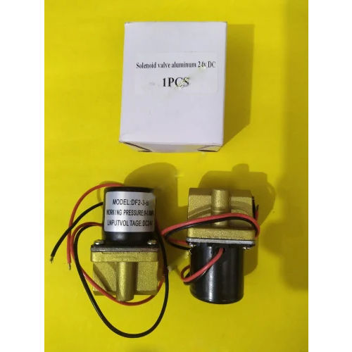 Black-Yellow Aluminium Solenoid Valve