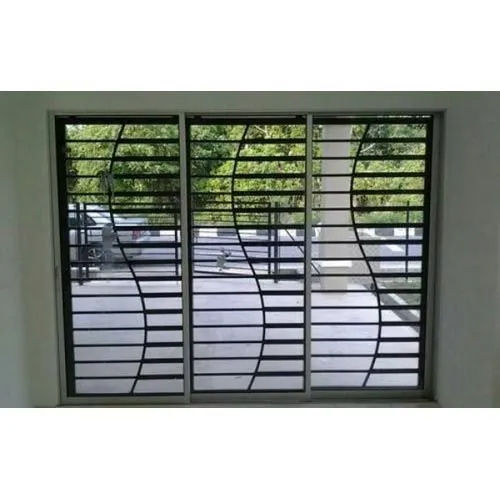 Brown Mild Steel Window Grill