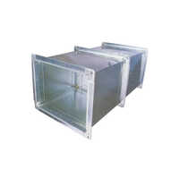 Mild Steel Pre Fabricated Duct - Aluminum Material, Rectangular Shape, Silver Color | Industrial Ventilation Solution, Wall-Mounted Installation