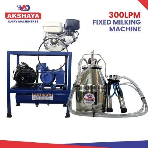 Two Bucket Milking Machine - Color: Blue