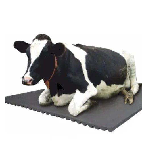 Black and Grey Cow Mat