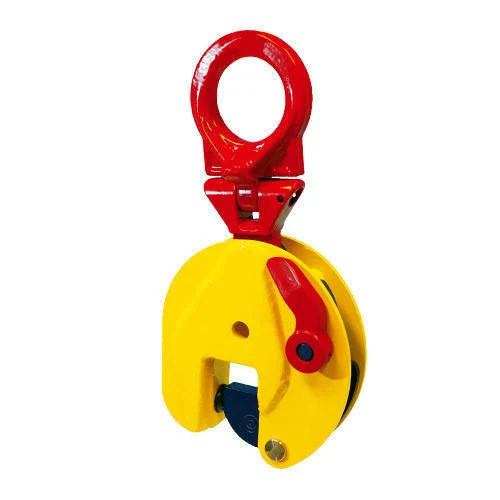 Yellow/Red Vertical Plate Lifting Clamp