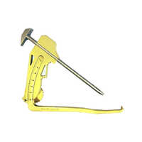 ACL Jig Tibial Aimer - High-Grade Steel, Curved Design - Golden-Silver Color, Precision Surgical Instrument for ACL Surgeries