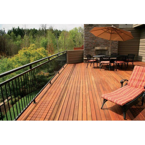 Brown Wooden Deck Flooring