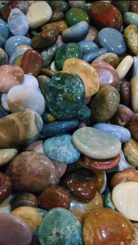 Natural beauty full fancy onyx pebbles stone with supper fine machine polished pebbes