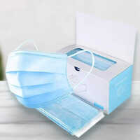 Medical And Disposable Surgical Mask - Pp Non-woven, Adjustable Size For All Ages, Blue Color, Industrial Safety & Anti-pollution Use