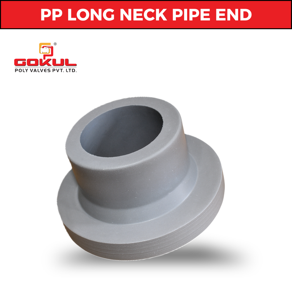 Gokul Pp Long Neck Pipe Ends - Color: Grey