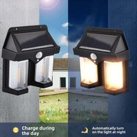 OUTDOOR SOLAR WALL LAMP OUTDOOR WATERPROOF HIGH QUALITY LAMP INDUCTION GARDEN LAMP GARDEN VILLA NIGHT