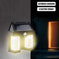 OUTDOOR SOLAR WALL LAMP OUTDOOR WATERPROOF HIGH QUALITY LAMP INDUCTION GARDEN LAMP GARDEN VILLA NIGHT