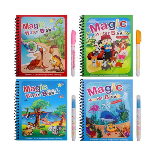 Multi Color Magic Water Painting Book