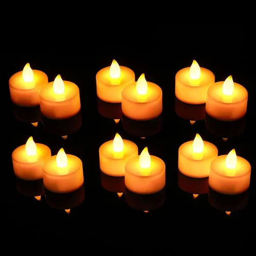 Yellow Decorative Diwali Candle