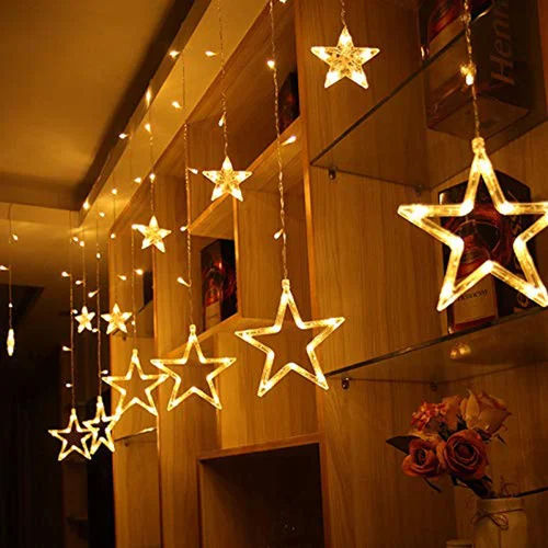 Yellow Decorations Star Lights