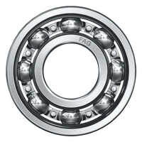 FAG Ball Bearing - Stainless Steel, Different Available Sizes - Industrial Use, Silver Finish