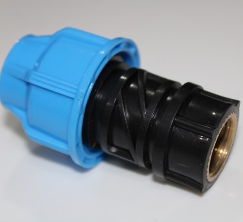 Mdpe Compression Fittings Fta' - Color: Black