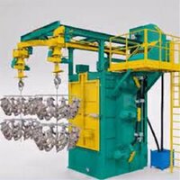 Spinner Hanger Type Shot Blasting Machine - Airless Electric, Semi Automatic | Painted Finish, Ideal For Precision Cleaning Solutions