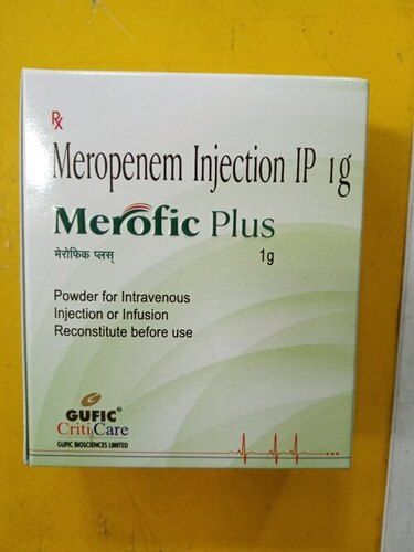 Merofic Plus 1Gm Meropenem Injection - Physical Form: Liquid