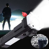 PORTABLE 3W RECHARGEABLE TORCH LED FLASHLIGHT LONG DISTANCE BEAM RANGE