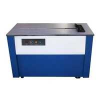 Vertical Carton Strapping Machine - Color: Blue & Silver