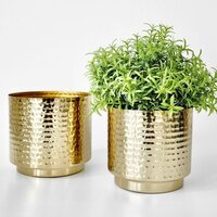 Golden Mini Table Top Planter
