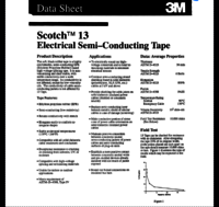 3M Scotch Electrical Semi-Conducting Tape 13
