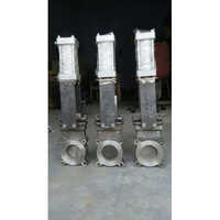 Knife Gate Valves - Silver Finish, Multiple Sizes Available | Industrial Use, Durable Design
