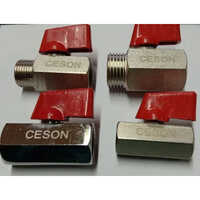 Brass Ro Ball Mini Valves - Finish: Chrome