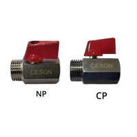 Brass Mini Ball Valve Size: 1/2"