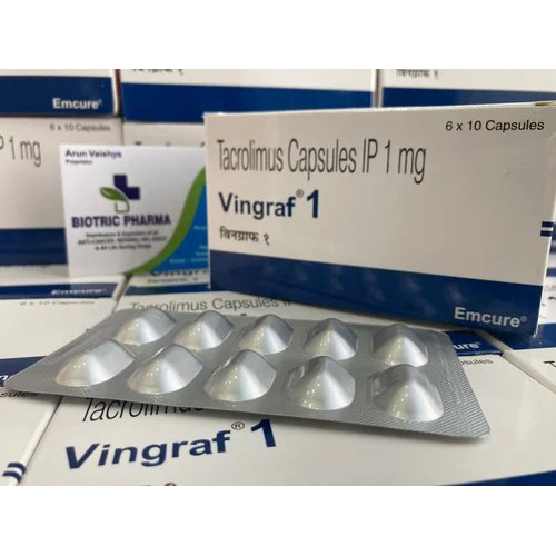 Vingraf 1mg Capsules - Silver Hard Gelatin, 1mg | High Potency, Rapid Absorption, Precise Dosage, Easy to Swallow