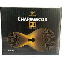 Jivanjor Charmwood Pu White Wood Coating - 99% Acrylic-based Liquid Paint, Smooth Chrome Texture For Industrial Spray Applications