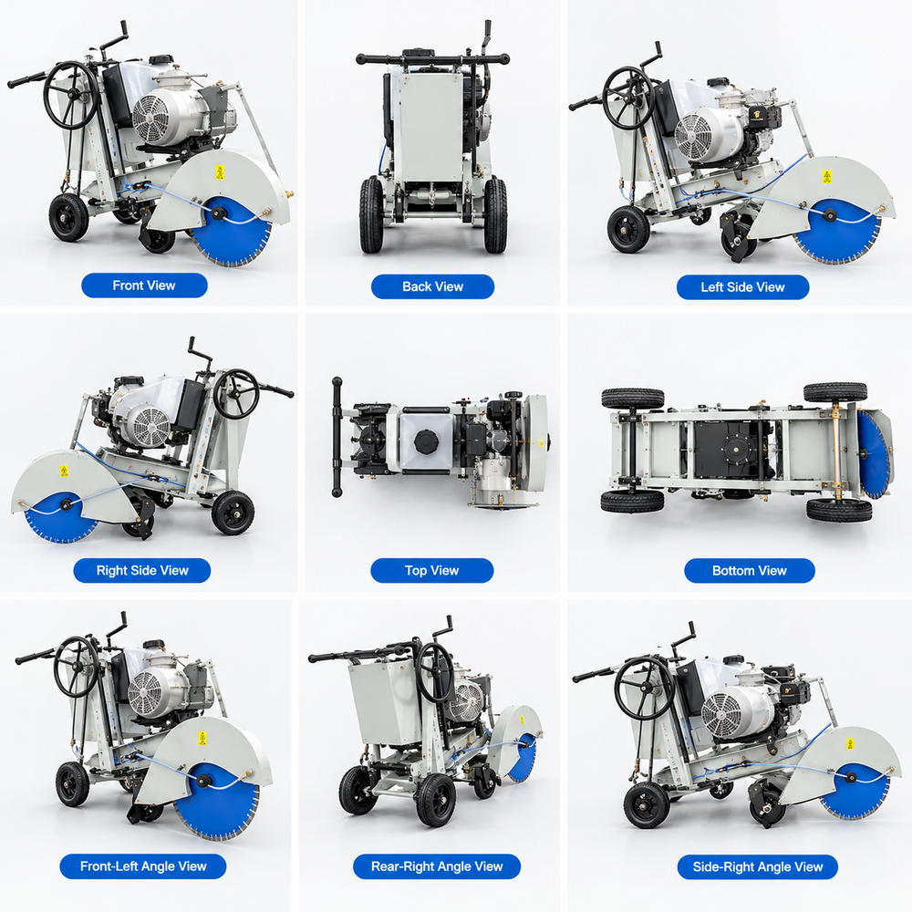 25 Hp Electric Concrete Cutter - Material: Steel