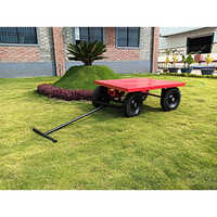 Silver Portable Four Wheel Trolley