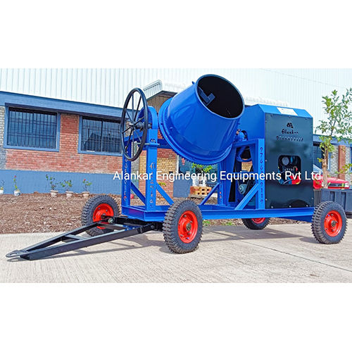 Steel Half Bag Concrete Mixer With Diesel Engine