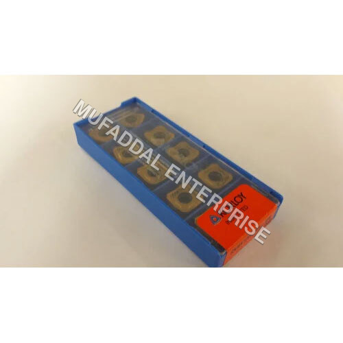 SNMX1206ANN 6510 Milling Inserts - Carbide, 5mm Thickness, Golden Color, Polished Coating | Designed for CNC Machine Use, Box of 10 Pieces