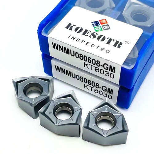 Wneu 080608 Carbide Milling Insert Kyocera - Color: Silver