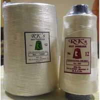 Natural Viscose Overlock Thread - Viscose And Silk Blend, Lightweight, Natural Color, Dyed Pattern For Versatile Sewing Applications