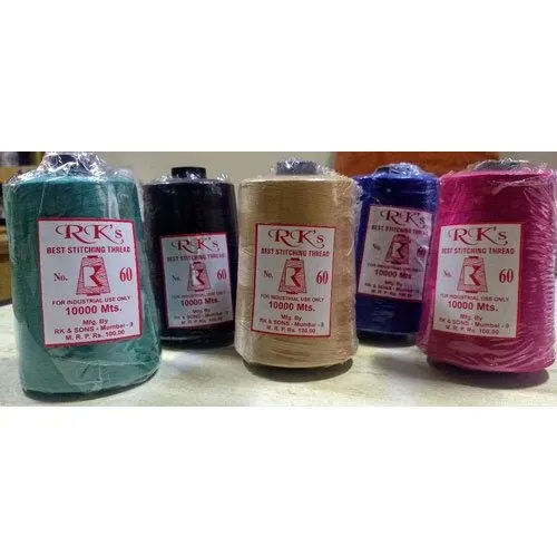 Light In Weight Dyed Multicolor Rk Garment Stitching Threads