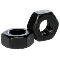 Black Hsfg Hex Nuts Pf Brand - Iron, 12mm - 36mm Size, Black Hot Dip Zinc Flake Finish | High Tensile, 50 Kg Pack, Property Class 8s - 10s