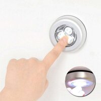 Premium 3 LED CORDLESS STICK TAP WARDROBE TOUCH LIGHT LAMP